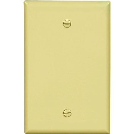 Wallplate, 312 In L, 14 In W, 1 Gang, Polycarbonate, Ivory, Box Mounting